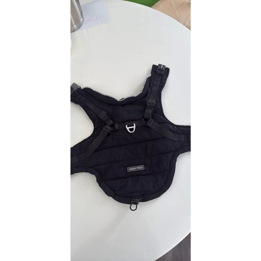 Canada pooch dog puff jacket, size 1, 12” length